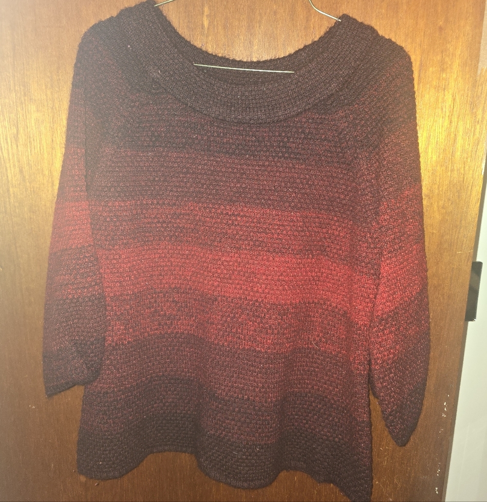 Red Umbre Sweater By a.n.a.